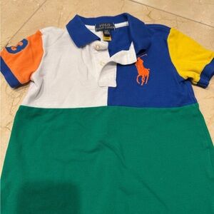 Polo by Ralph Lauren Kids Colorblock  - Blue, Green, Yellow, Orange, White 3t